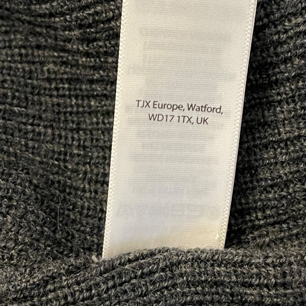 Nanette Lepore Gray Long-Sleeve Peplum Sweater Womens Med Extra fine merino Wool - Picture 10 of 12